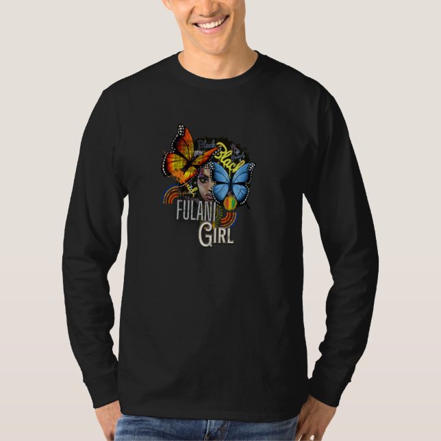 T-shirt Fulani And Love Cute Fula Fulani Girl Of Nigeria (Devant)