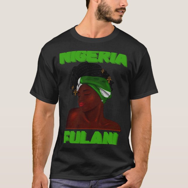 T-shirt Fulani Girl  Cute Nigerian Girl Of Nigeria (Devant)