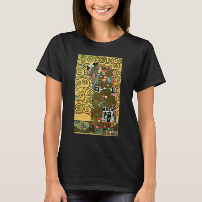 T-shirt Fulfillment aka The Embrace par Gustav Klimt (Devant)