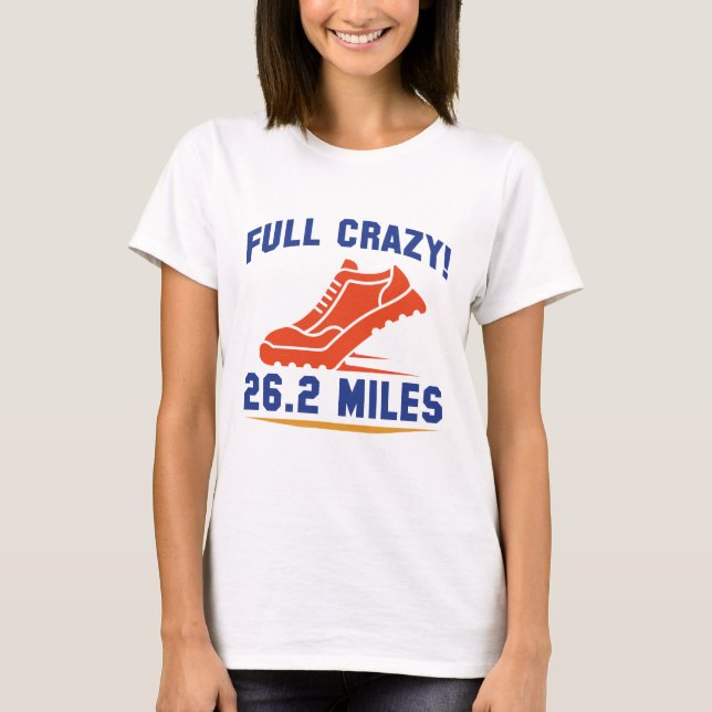 T-shirt Full Crazy 26,2 Miles (Devant)