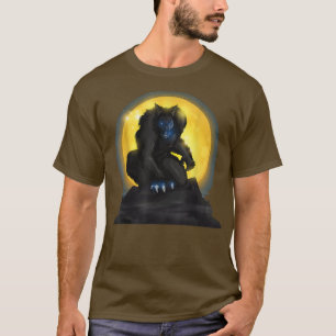 T-shirt Full Moon Halloween Werewolf 880 