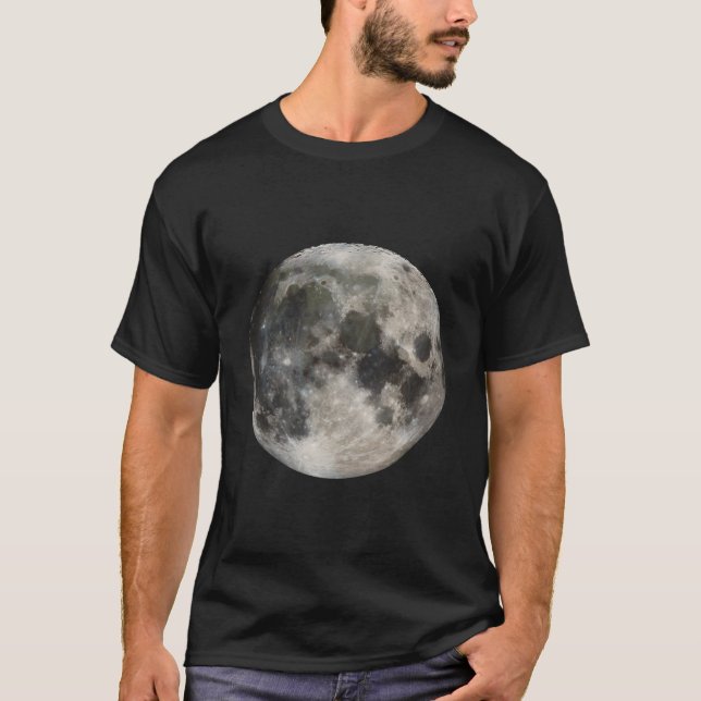 T-shirt Full Moon Phase Space Love Photography Astronomy (Devant)