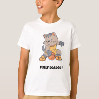T-shirt Fully loaded - a Funny Cat-Basketball