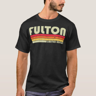 T-shirt FULTON Nom de famille Funny Retro Vintage 80s 90s 