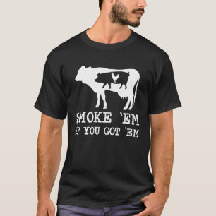 T-shirt Fumage de viande Grillade  Viande Barbecue Porc Va