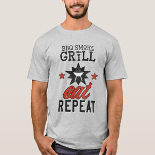 T-shirt Fumée barbecue Répéter MAIN RÉPÉTER cuisine vintag