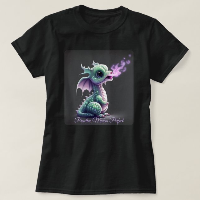 T-shirt Fumée de dragon de mer aquatique (Design devant)