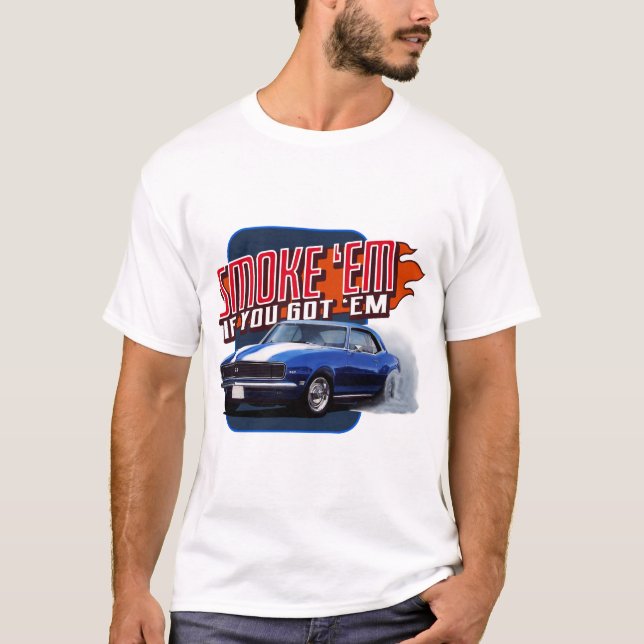 T-shirt Fumée de pneus Camaro (Devant)