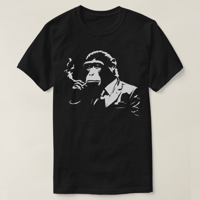 T-shirt fumée de singe (Design devant)
