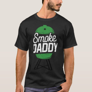 T-shirt Fumée Papa Vert Oeuf Pitmaster Papa Bbq Grill