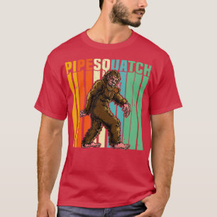 T-shirt Fumer au pied noir Tuyaux en briques Sasquatch Tuy