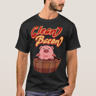 T-shirt Fumer Ce Fumeur Barbecue J'aime Cochons Nettoyer B