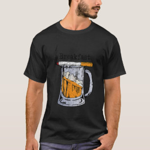 T-shirt Fumer Cigar Cigarette et Boire de la bière pour le