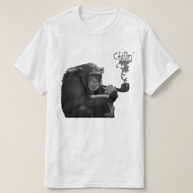 T-shirt Fumer drôle Macho Gorilla Humoristique singe (Design devant)