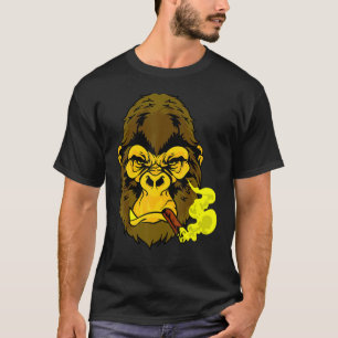 T-shirt Fumer Du Cigar Signifie Chercher Des Gorilles Jaun