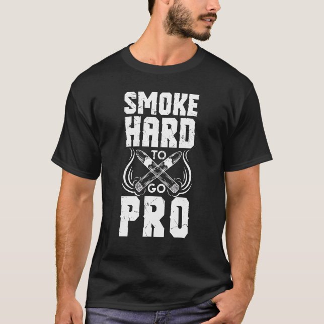 T-shirt Fumer dur pour aller Pro Cigar (Devant)