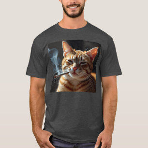 T-shirt Fumer Génération de chats Z Mème Chat Fumer cadeau