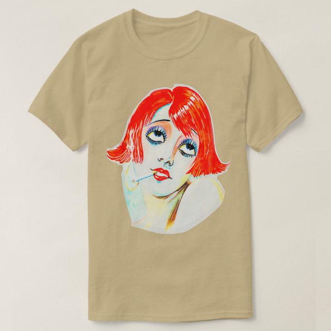 T-shirt Fumer la rousse (Design devant)