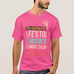 T-shirt Fumer Moins Chaud Cigar Chainsmoker