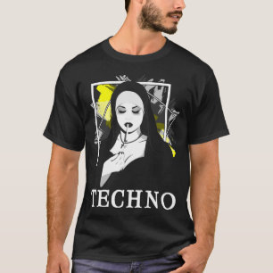 T-shirt Fumer Techno Nun Religion Électronique Basse Musi