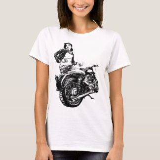 T-shirt Fumer une fille avec un cadeau de scooter