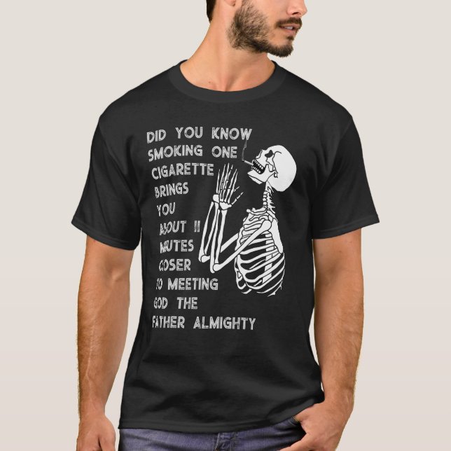 T-shirt Fumer vous apporte 11 minutes de plus anti-tabagis (Devant)