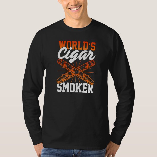 T-shirt Fumeur de cigares Cigarette Fumer tabac Fumée Ciga (Devant)