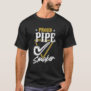 T-shirt Fumeur de tuyaux Mauvaises herbes Cigar Fumée Taba