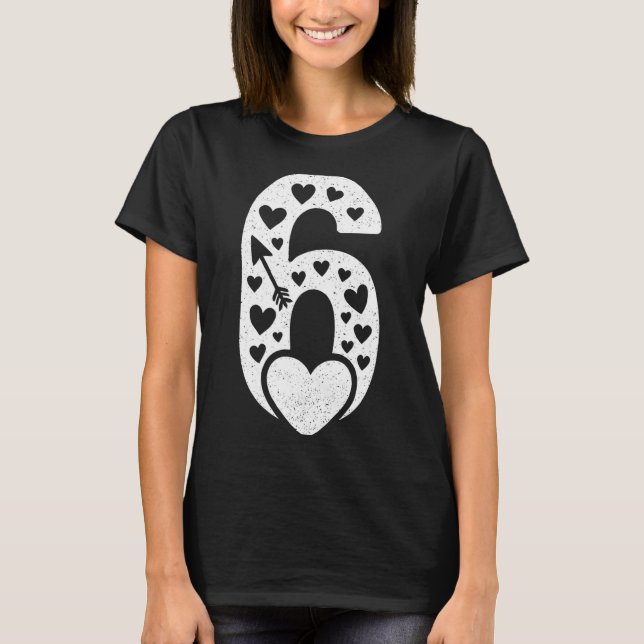 T-shirt Fun 67 Number 6-7 6 7 Matching Valentine Six Seven (Devant)
