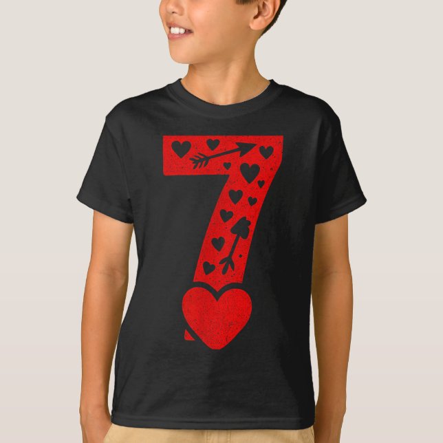 T-shirt Fun 67 Number 6-7 6 7 Matching Valentine Six Seven (Devant)