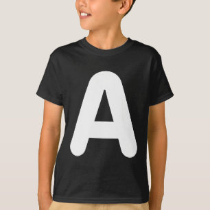 T-shirt Fun A Letter Costume d'Halloween pour le jumelage 