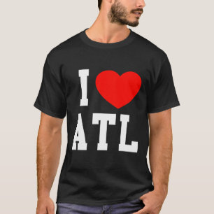 T-shirt Fun Amour Atlanta Géorgie Souvenir Vacances Atl Gi
