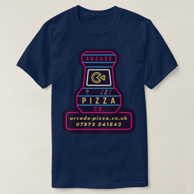 T-shirt Fun Arcde Pizza Merch  (Design devant)