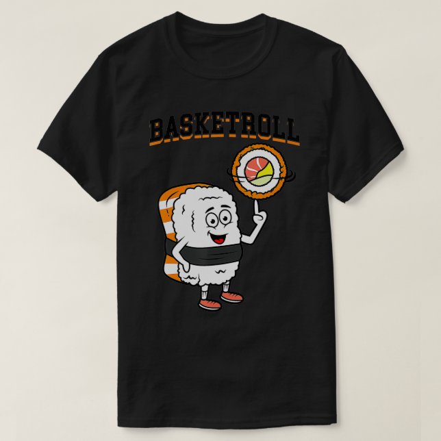 T-shirt Fun basketball sushi  (Design devant)