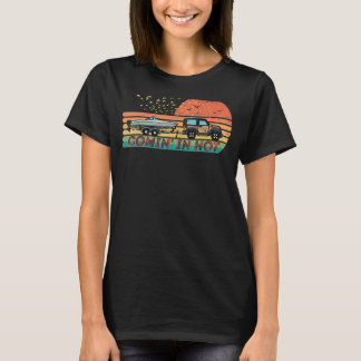 T-shirt Fun Boat Fishing Comin' in Hot Trailer Casquette d