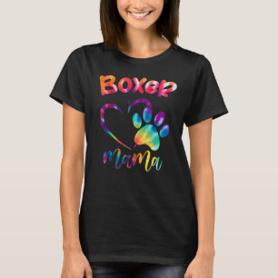T-shirt Fun Boxer Mama Pet Vêtement Chien Boxer Maman Prés