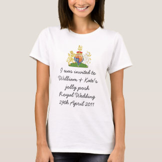 T-shirt Fun British Royal Mariage souvenir top