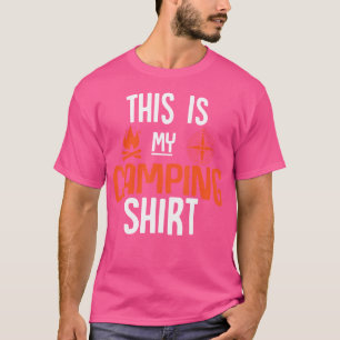 T-shirt Fun Camping Wilderness Site Chemise Pour Les Campe