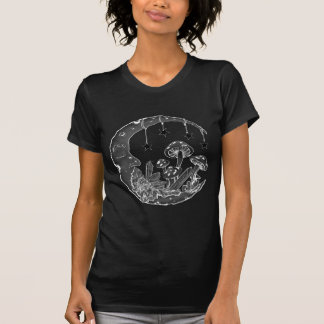 T-shirt Fun céleste champignon lune boho design