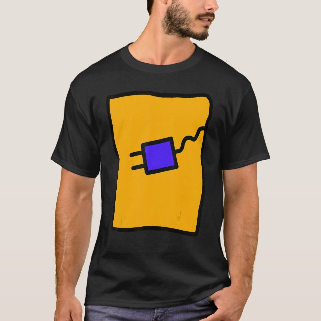 T-shirt Fun Colorant Plug Avant Et Arrière (Devant)