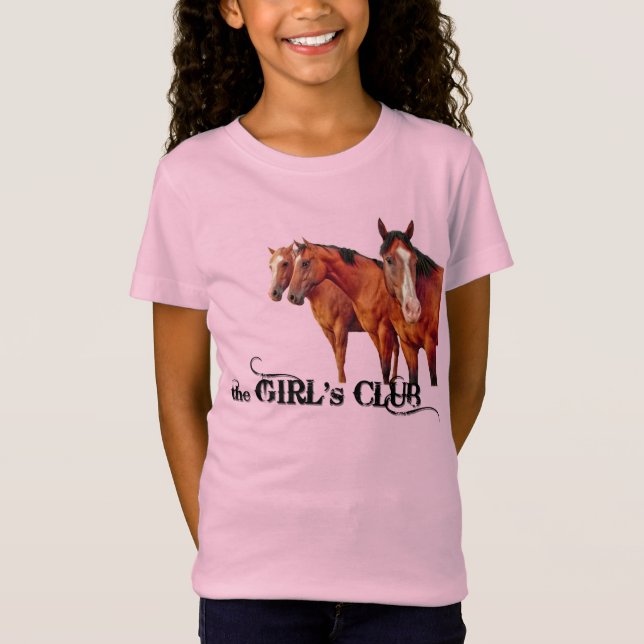 T-Shirt Fun Cowgirl's Club for Horse Lover (Devant)