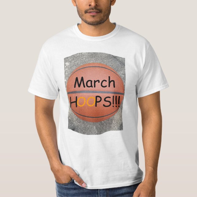T-shirt Fun de basket-ball masculin HOOPS (Devant)