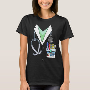 T-shirt Fun Doctor White Lab Coat Costume Halloween Docteu