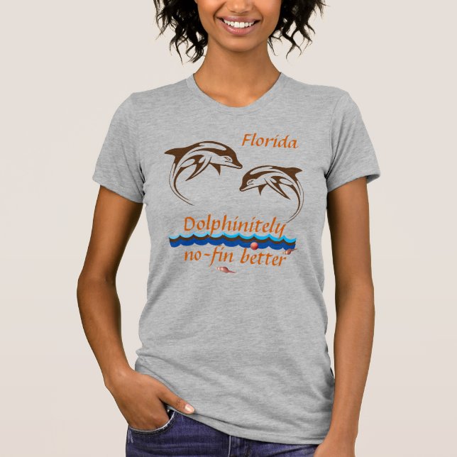 T-shirt Fun Dolphin Florida Chemise (Devant)