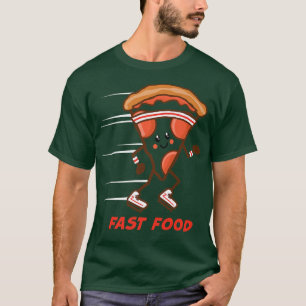 T-shirt Fun Fast Food Pizza RunHeadband Baskets Hung