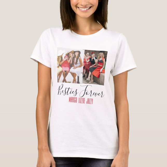 T-shirt Fun Friendship Customisée Photo (Devant)