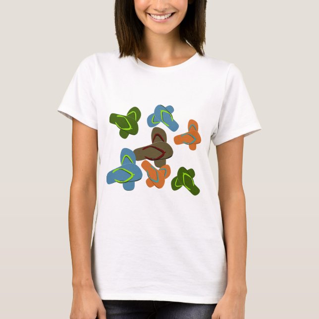 T-shirt Fun Fun Flip Flops été (Devant)