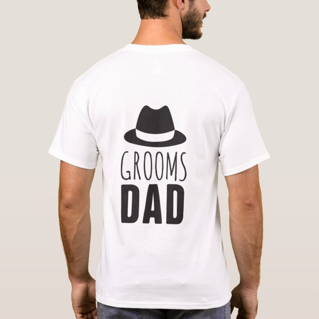 T-shirt Fun Grooms Papa Groomsman Cadeau Mariage de la fêt (Dos)
