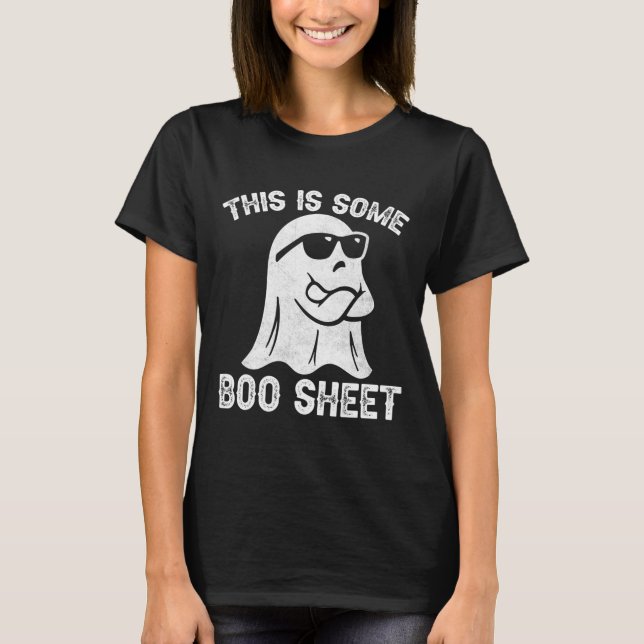T-shirt Fun Halloween Boo Ghost Costume C'Est Un Boo S (Devant)