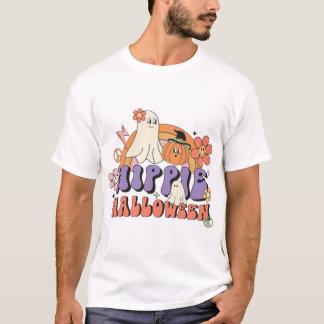 T-shirt Fun Halloween Designs Hippie Halloween Retro